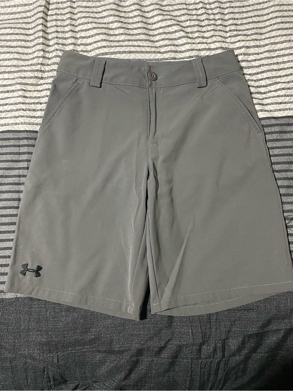 Under Armour Boy’s Gray Stretch Golf Chinos